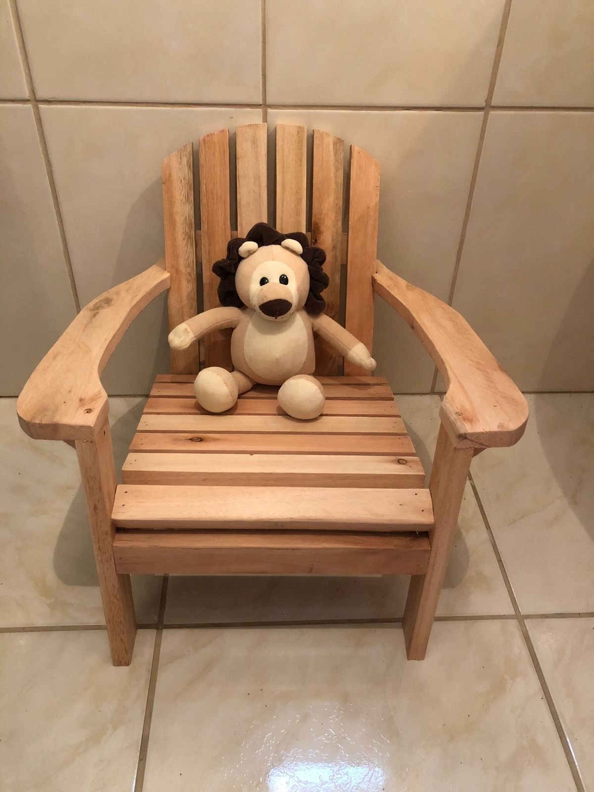 Cadeira Infantil De Descanso Para Jardim De Madeira Maciça Bv Magazine