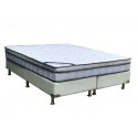 Cama Box + Colchão Queen Size Ortobom Light Nanolastic Selado 158x198x48