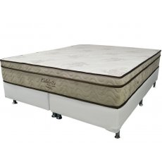 Cama Box + Colchão Queen Size Ortobom Celebrita/ Pró Vitta 158x198x53