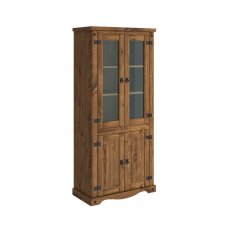 Estante 04 Portas Rustic Line Pintura A Base De Cera Mpo Móveis