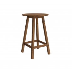 Mesa Bistrô Redonda Rustic Line Pintura A Base De Cera Mpo Móveis