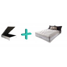 Cama Box Baú + Colchão American Maxspring Casal 138x188 Herval