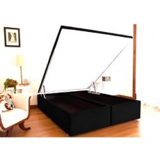 Cama Box Casal Queen Size Ortobom Americana Baú Cori Nero 158x198x39