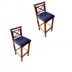 Kit Com 2 Banquetas De Madeira De Demolição Móveis Rústicos Divecchio