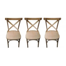 Kit 3 banquetas londres móveis de madeira maciça imperarte