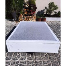 Cama Baú Casal Probox Corino Branco 138x188