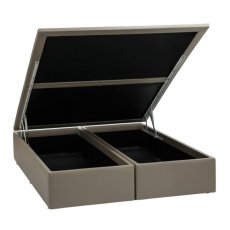 Cama Box Baú De Casal Queen Size Camurça Bege 158x198x39 Ortobom