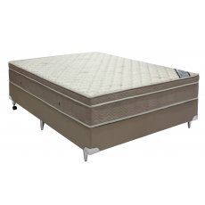 Cama Box + Colchão Casal Ortobom De Espuma Viscomemory 138x188x55