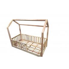 Cama Infantil Montessoriana De Madeira De Demolição Móveis Rústicos Divecchio