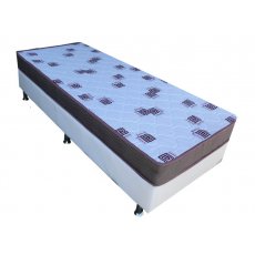 Cama Box + Colchão Solteiro Ortobom De Espuma Light D28 88x188x39