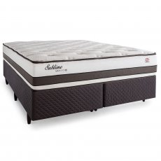 Cama Box + Colchão Queen Size Sublime Maxspring Herval 158x198x70