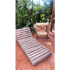 Combo Verão Espreguiçadeira De Madeira Maciça+Carrinho Goumert Móveis Rio Negrinho