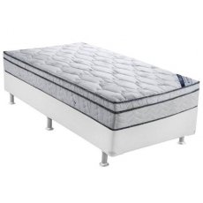 Cama Box + Colchão Solteiro Ortobom Light Nanolastic Selado 88x188x48
