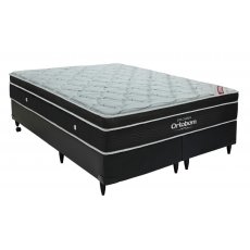 Conjunto Box Queen Size Ortobom Personalite Pocket Preto 158x198x51