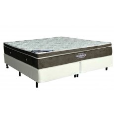 Cama Box + Colchão Queen Size Ortobom Exclusive (Inmetro) 158x198x55