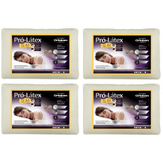 Kit 4 Travesseiros De Espuma Latex Slim Ortobom