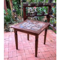 Mesa Avulsa Detalhes Em Azulejos 80x80 Plus Madeira Móveis Rio Negrinho