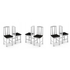 Conjunto De 6 Cadeiras Plus Móveis Tradição