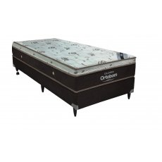 Cama Box + Colchão Solteiro Ortobom Sleep King 088x188x53