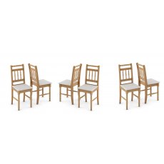 Conjunto De 6 Cadeiras Torneada Móveis Tradição