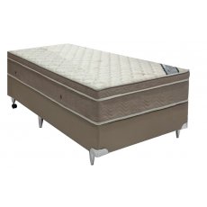 Cama Box + Colchão Solteiro Ortobom De Espuma Viscomemory 88x188x55