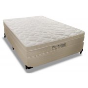 Cama Box + Colchão De Casal Pro Dormir Ensacado Euro Pillow 138x188x47