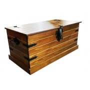 Baú Rustic Line Pintura A Base De Cera Mpo Móveis