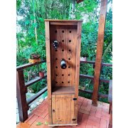 Adega Com 1 Porta De Madeira Maciça Móveis Rio Negrinho