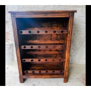 Mini Adega Para Expor Garrafas De Madeira Maciça Móveis Arpus