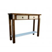 Aparador 2 Gavetas Com Detalhes Em Branco De Madeira Maciça Móveis Rio Negrinho