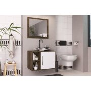 Conjunto De Banheiro Completo Elite: Balcão, Painel E Cuba Móveis Arte Cas