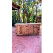 Balcão Com Tampo De Madeira Maciça 80x40x1,60 Plus Móveis Rio Negrinho