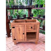 Balcão Para Cozinha Sem Tampo Plus De Madeira Maciça 80x73x48 Móveis Rio Negrinho