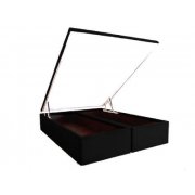Cama Box Casal Ortobom Americana Baú Cori Nero 138x188x39