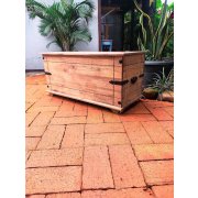 Baú De Madeira Maciça 45X92X45 Móveis Rio Negrinho