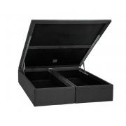 Cama Box Baú De Casal Queen Size Camurça Cinza 158x198x39 Ortobom