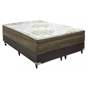 Cama Box + Colchão King Size Ortobom Gold Ultragel (Inmetro) 186x198x57