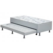 Conjugado Solteiro Cori Bianco+Cama Auxiliar Colchão Solteiro Ortobom