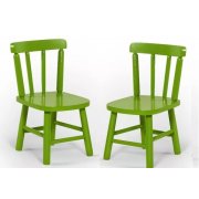 Par De Cadeiras Intantil Verde Disamóveis