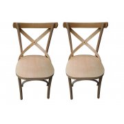 Kit 2 banquetas londres móveis de madeira maciça imperarte