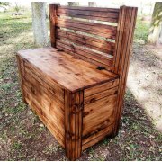 Caixa De Lenha De Madeira Maciça Móveis Arpus