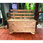 Caixa De Lenha De Madeira Maciça 90x85x50 Móveis Rio Negrinho