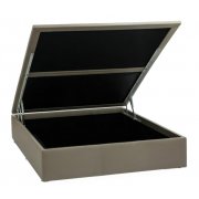 Cama Box Baú De Casal Camurça Bege 138x188x39 Ortobom