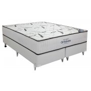 Cama Box + Colchão King Size Ortobom De Espuma High Latex 186x198x54