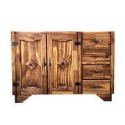 Balcão De Pia 1,20m De Madeira Maciça Móveis Rústicos Adelin