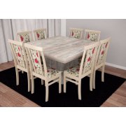 Jogo De Mesa Quadrada Com 8 Cadeiras Classic Móveis Tradição