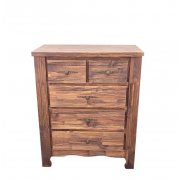 Cômoda 5 Gavetas Madeira Maciça Móveis Adelin