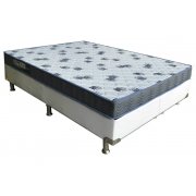 Cama Box + Colchão Casal Ortobom Espuma Light D45 Ortopillow 138x188x40