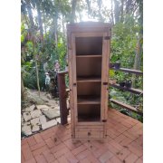 Cristaleira 1 Porta 1 Gaveta De Madeira Maciça 180X58X35 MóveisMóveis Rio Negrinho