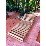 Espreguiçadeira De Madeira Maciça Móveis Hanna